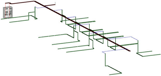 Рис. 8. Project StudioCS СКС. 3D-вид кабельных каналов
