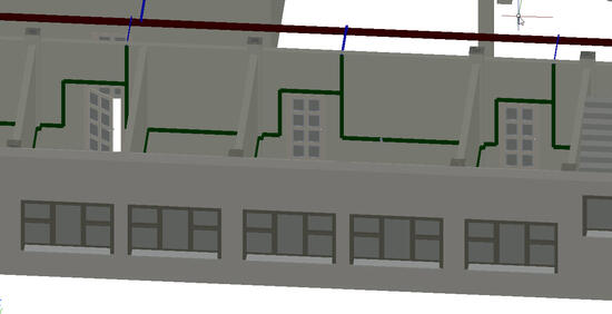 Рис. 10. Project StudioCS СКС. Фрагмент 3D-вида плана этажа